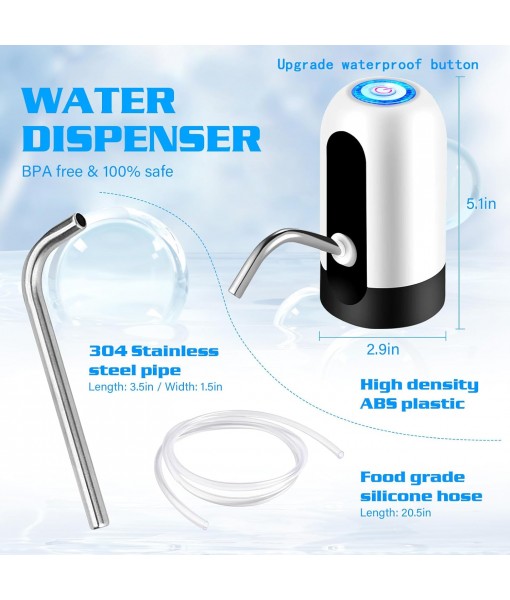 Water Table Pump Rechargeable,Water Dispenser for Bottle Bottom Loading