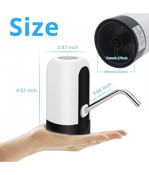 Portable Water Bottle Pump,Universal Bottle Electric Water Dispenser with Switch