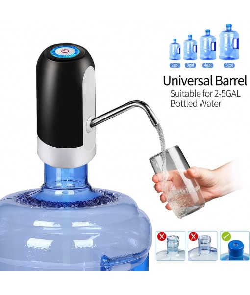 Water Bottle Pump 5 Gallon USB Charging Automatic Drinking Portable Electric